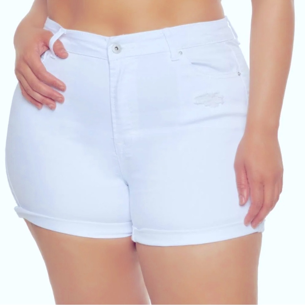 Wax Jeans Women's Juniors Classic High Rise Denim Shorts